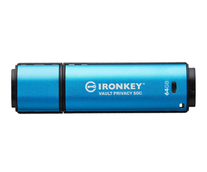 PenDrive Kingston 64GB IronKey Vault Privacy 50C AES-256 FIPS 197 USB-C